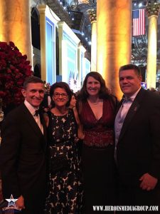 LTG Flynn/National Security Advisor and Mrs. Flynn with Heroes Media Group Director of Communications, Carl S. Ey and Jennifer Ey.